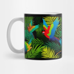 Tropical Parrot Pattern Mug